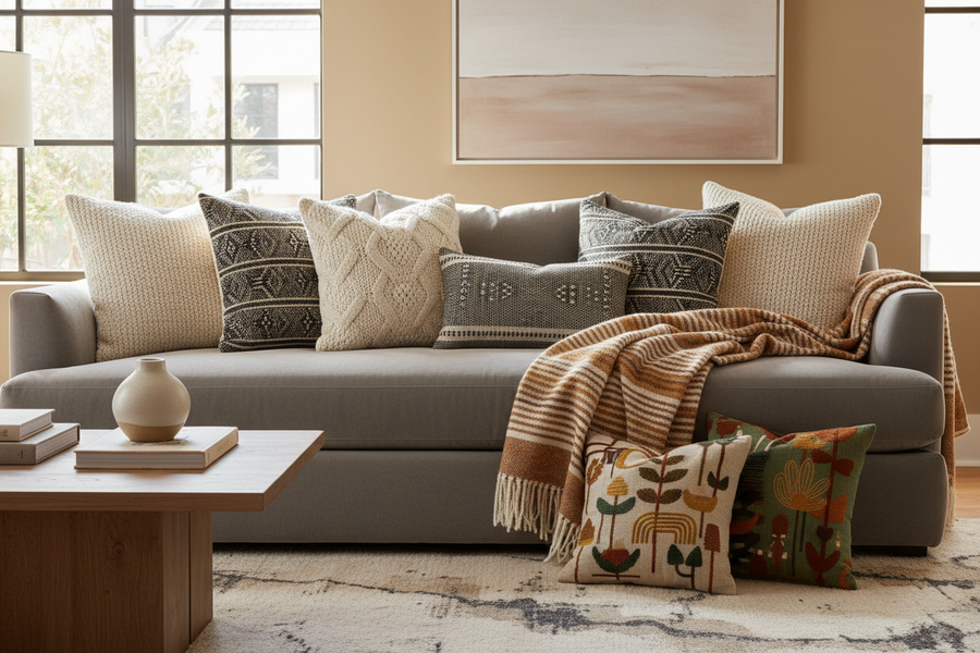 The Art of Layering: Throw Pillows & Blankets That Transform Your Space