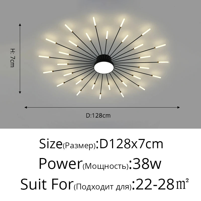 Firework LED Ceiling Chandelier