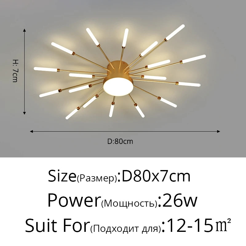 Firework LED Ceiling Chandelier