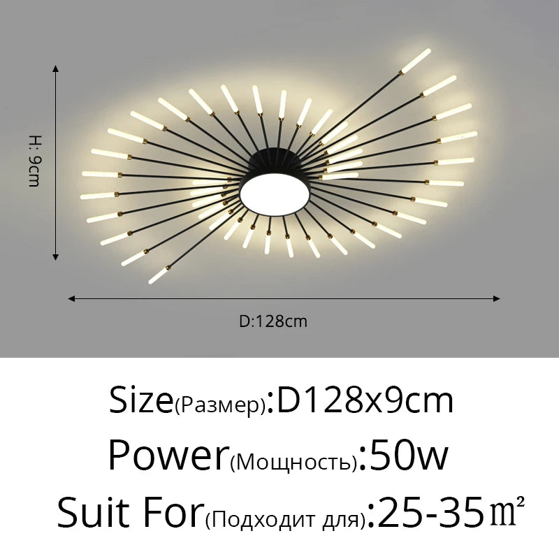 Firework LED Ceiling Chandelier