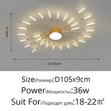 Firework LED Ceiling Chandelier