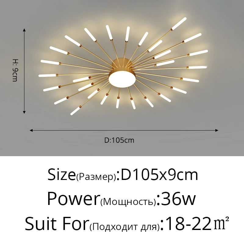 Firework LED Ceiling Chandelier