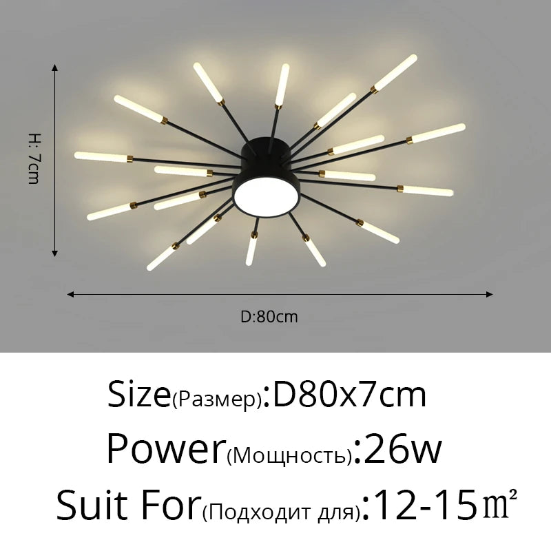 Firework LED Ceiling Chandelier