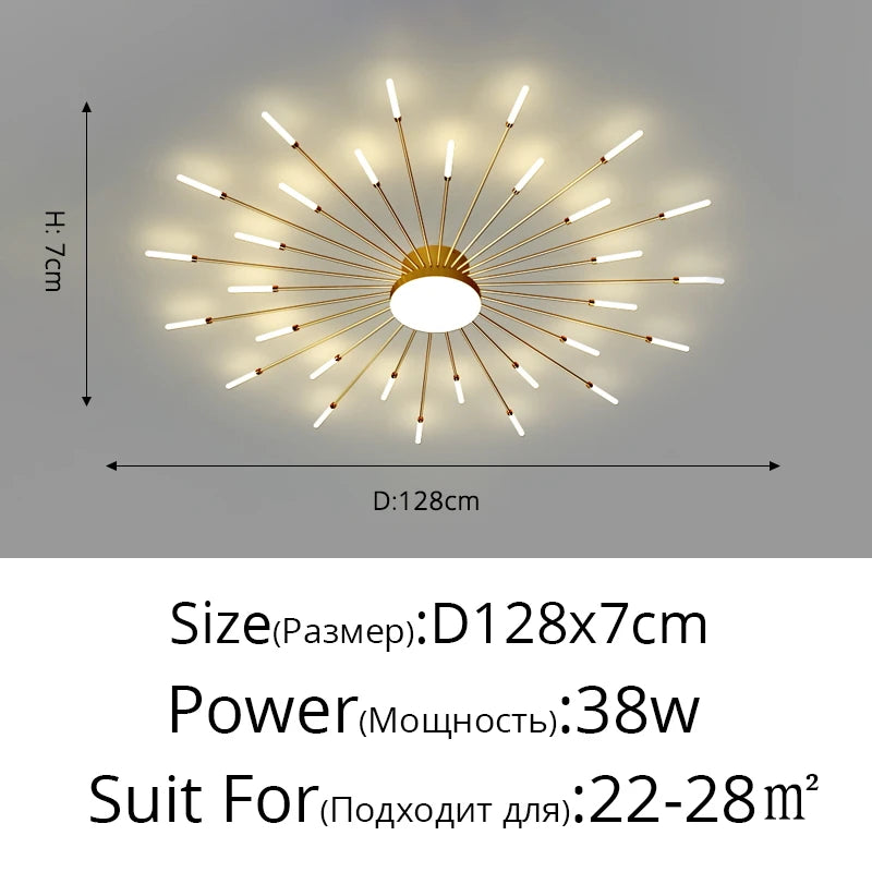 Firework LED Ceiling Chandelier