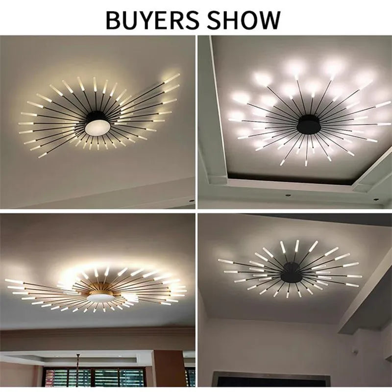 Firework LED Ceiling Chandelier