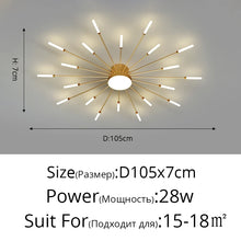Firework LED Ceiling Chandelier