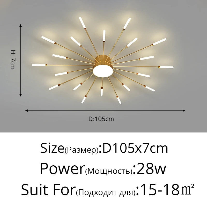 Firework LED Ceiling Chandelier