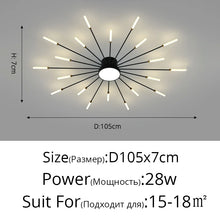 Firework LED Ceiling Chandelier