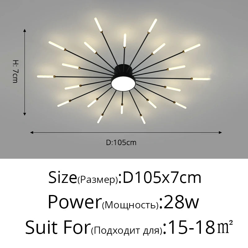 Firework LED Ceiling Chandelier