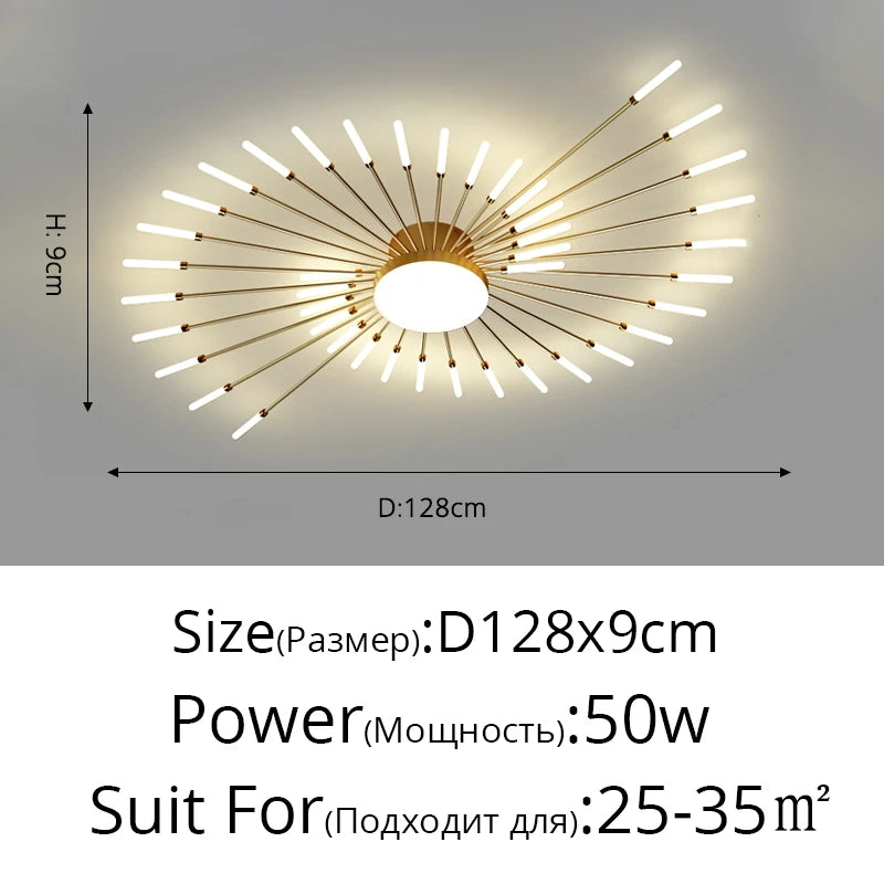 Firework LED Ceiling Chandelier