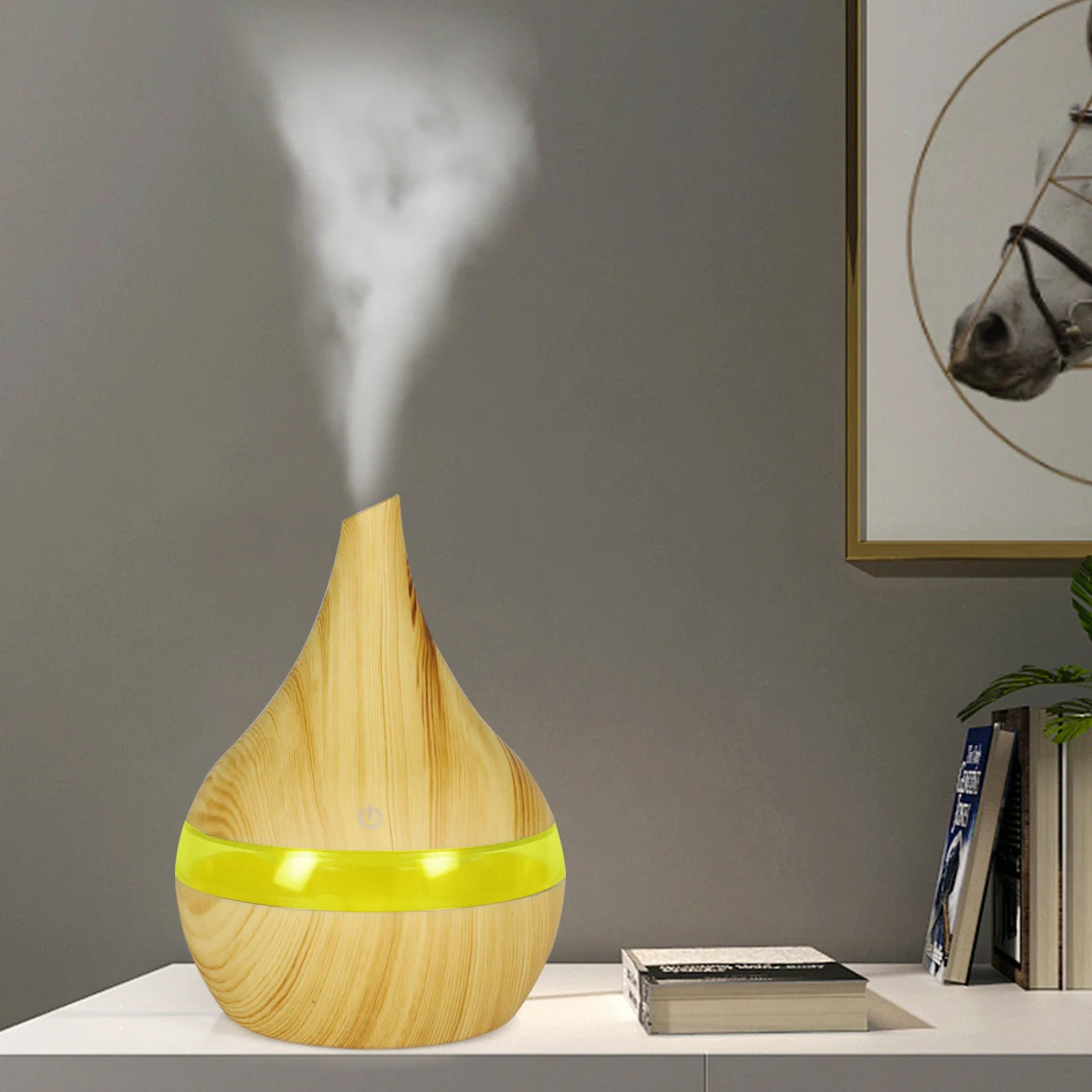 300ml Wood Aroma Humidifier