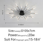 Firework LED Ceiling Chandelier