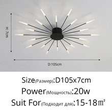 Firework LED Ceiling Chandelier