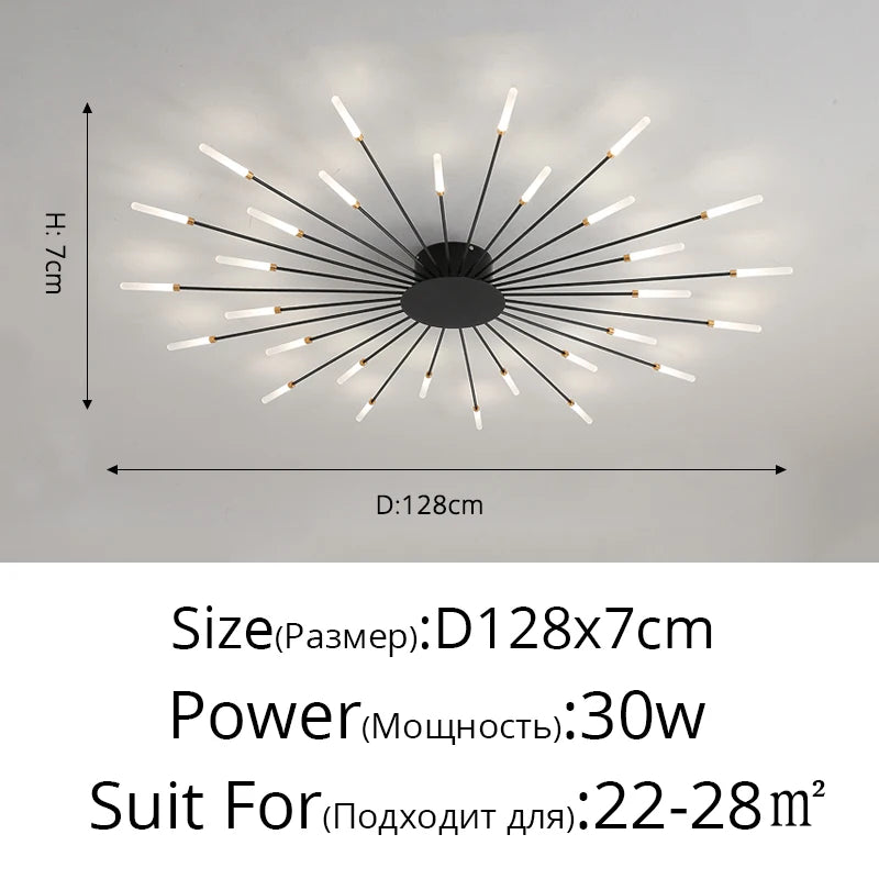 Firework LED Ceiling Chandelier
