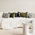 Embroidered Lumbar Pillow Cover
