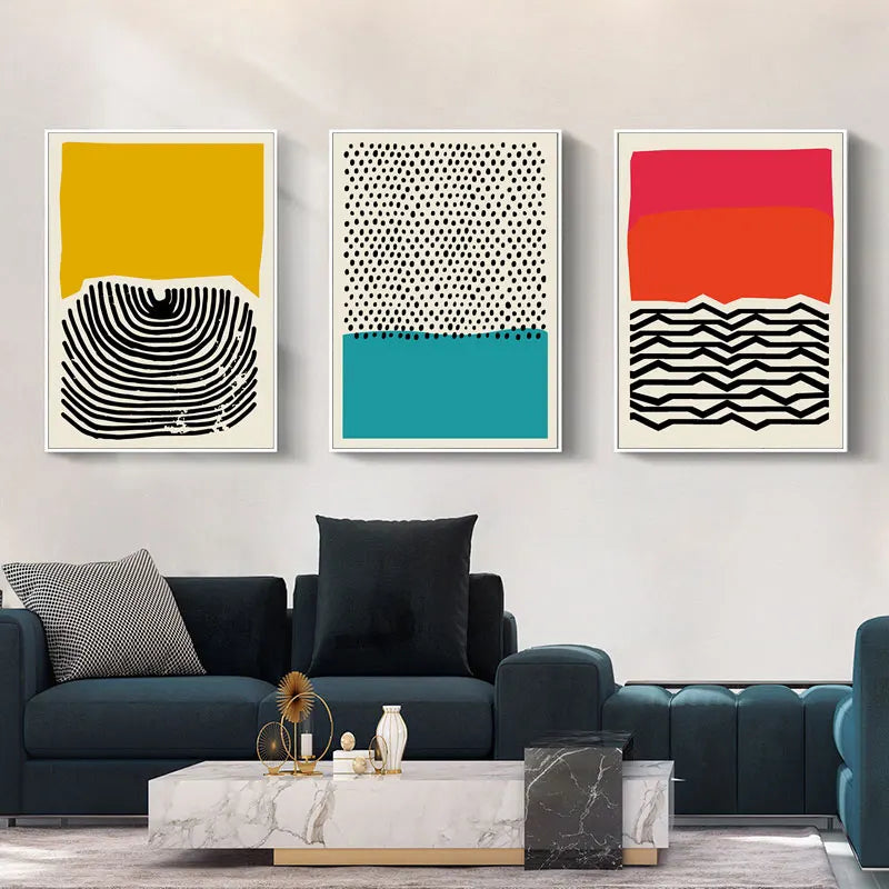 Multicolor Geometric Canvas Print