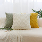 Geometric Plush Pillow Cover