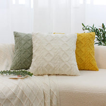Geometric Plush Pillow Cover