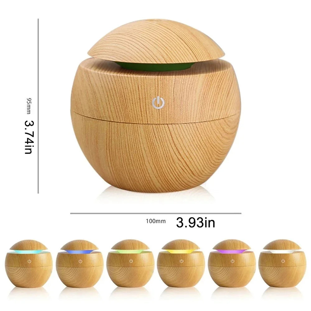 Ultrasonic Wood Aroma Humidifier