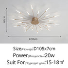 Firework LED Ceiling Chandelier
