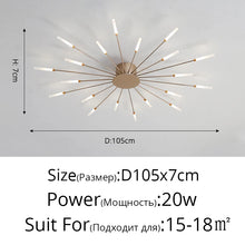 Firework LED Ceiling Chandelier