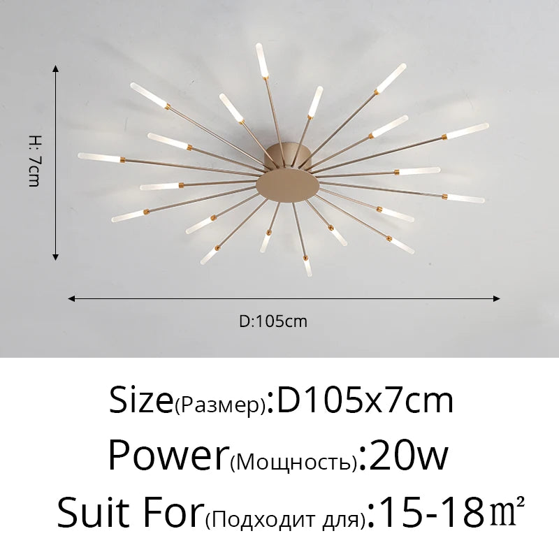 Firework LED Ceiling Chandelier