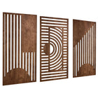 3D Geometric Wood Wall Decor Set