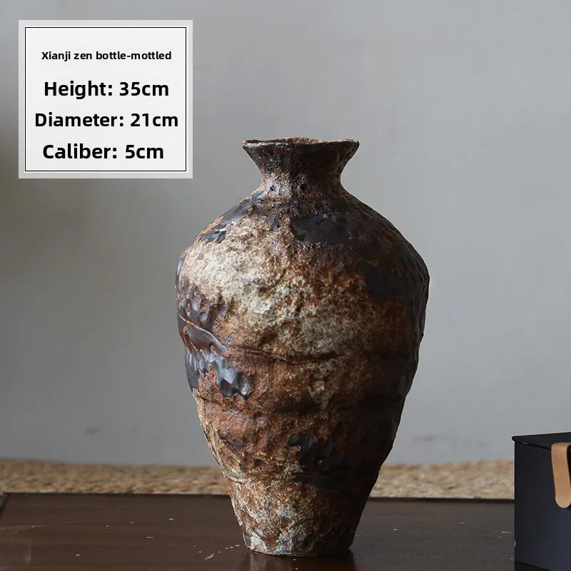 Wabi-Sabi Zen Ceramic Vase