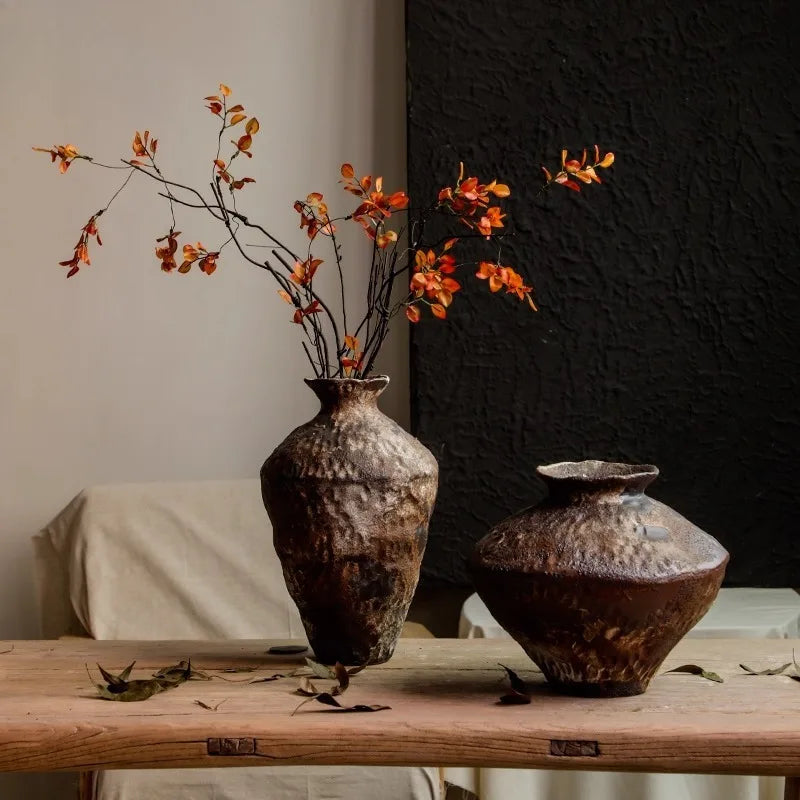 Wabi-Sabi Zen Ceramic Vase