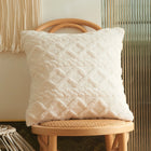 Geometric Plush Pillow Cover