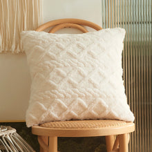 Geometric Plush Pillow Cover