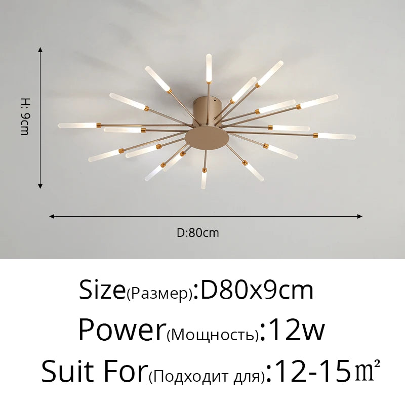 Firework LED Ceiling Chandelier