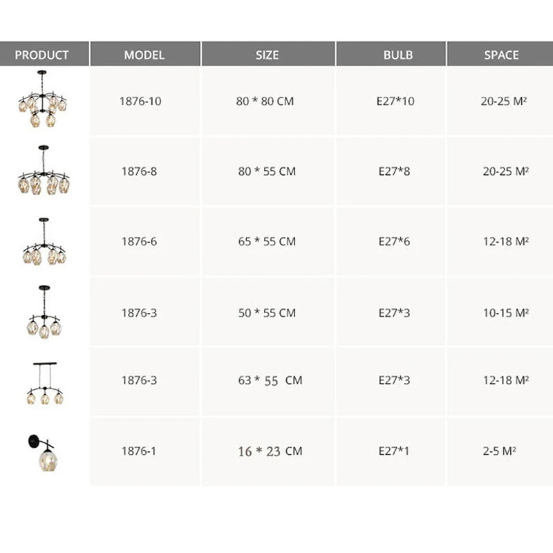 Nordic Glass Bubble Chandelier
