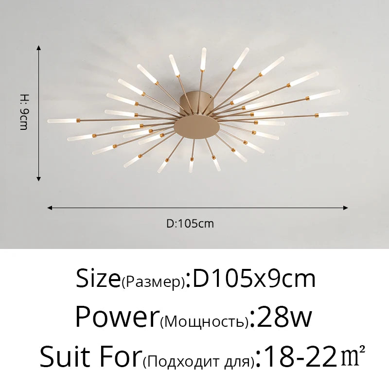 Firework LED Ceiling Chandelier
