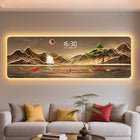 Aesthetic Clock Wall Art with Lamp