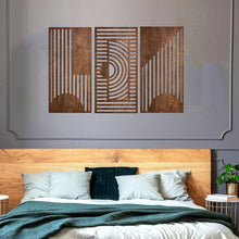 3D Geometric Wood Wall Decor Set