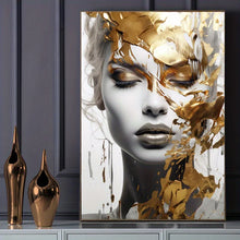 Abstract Woman Face Canvas Print