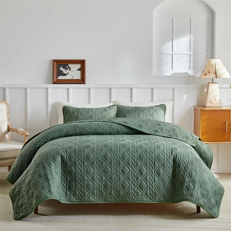 Soft Quilted Coverlet Set