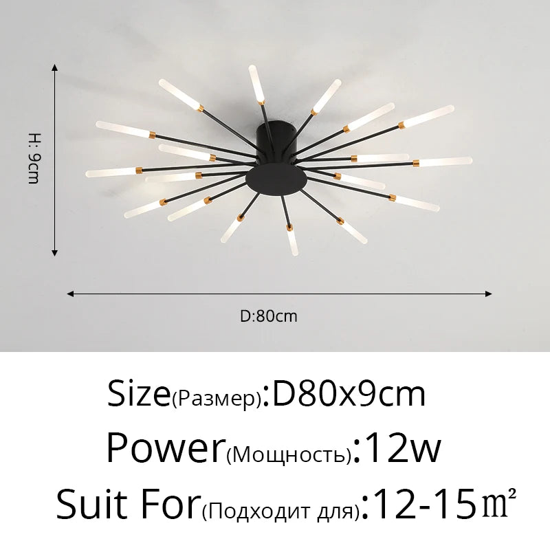 Firework LED Ceiling Chandelier