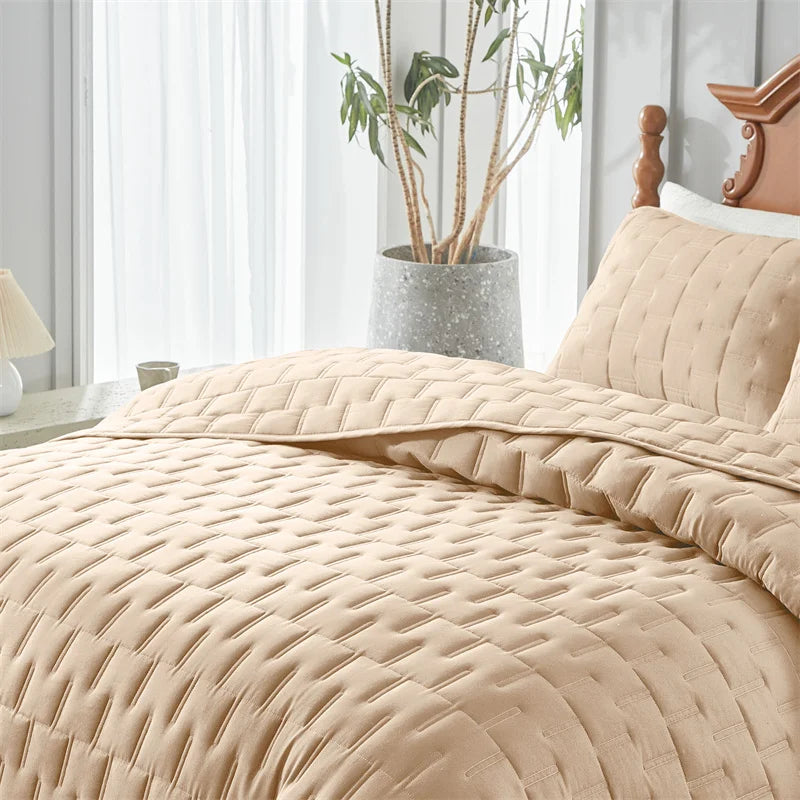 Soft Quilted Coverlet Set