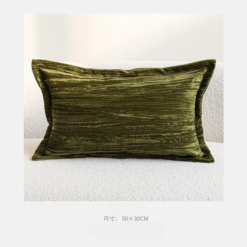 Embroidered Lumbar Pillow Cover