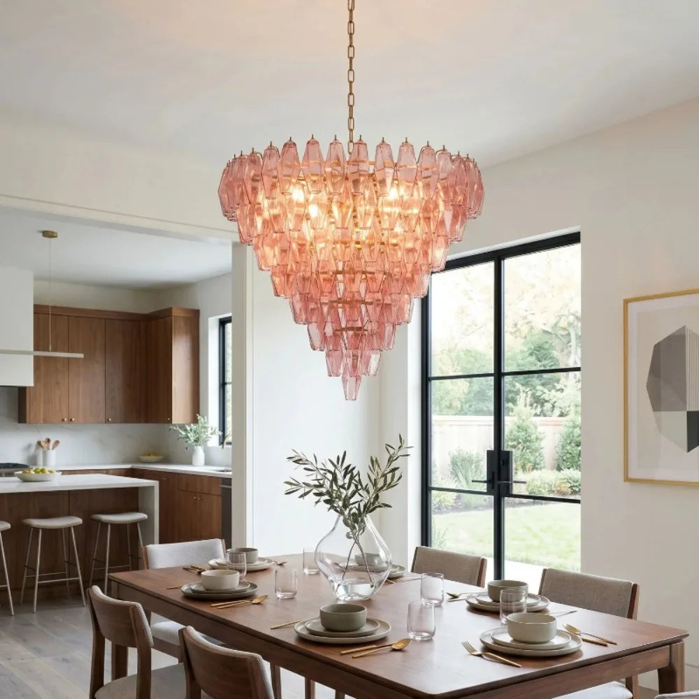 Murano Glass Multicolor Chandelier