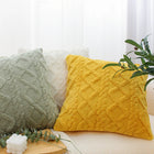 Geometric Plush Pillow Cover