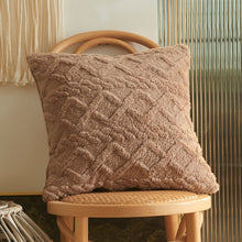Geometric Plush Pillow Cover