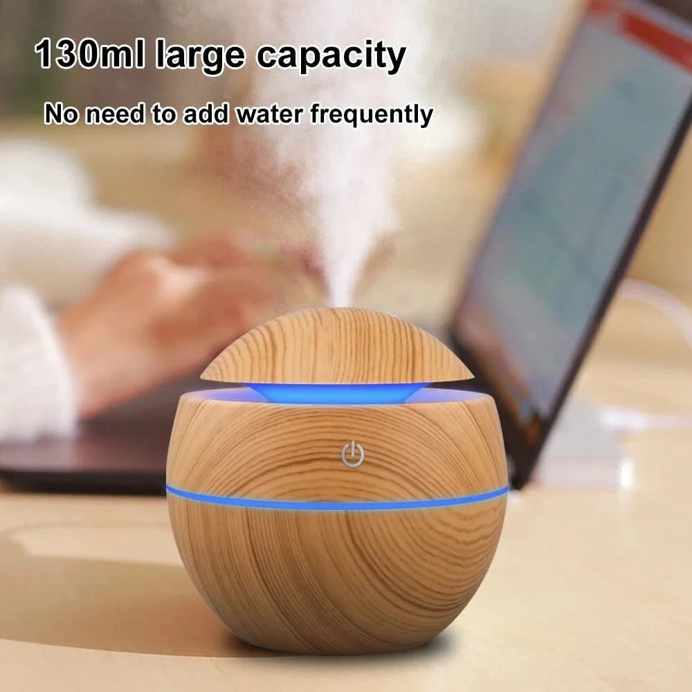 Ultrasonic Wood Aroma Humidifier