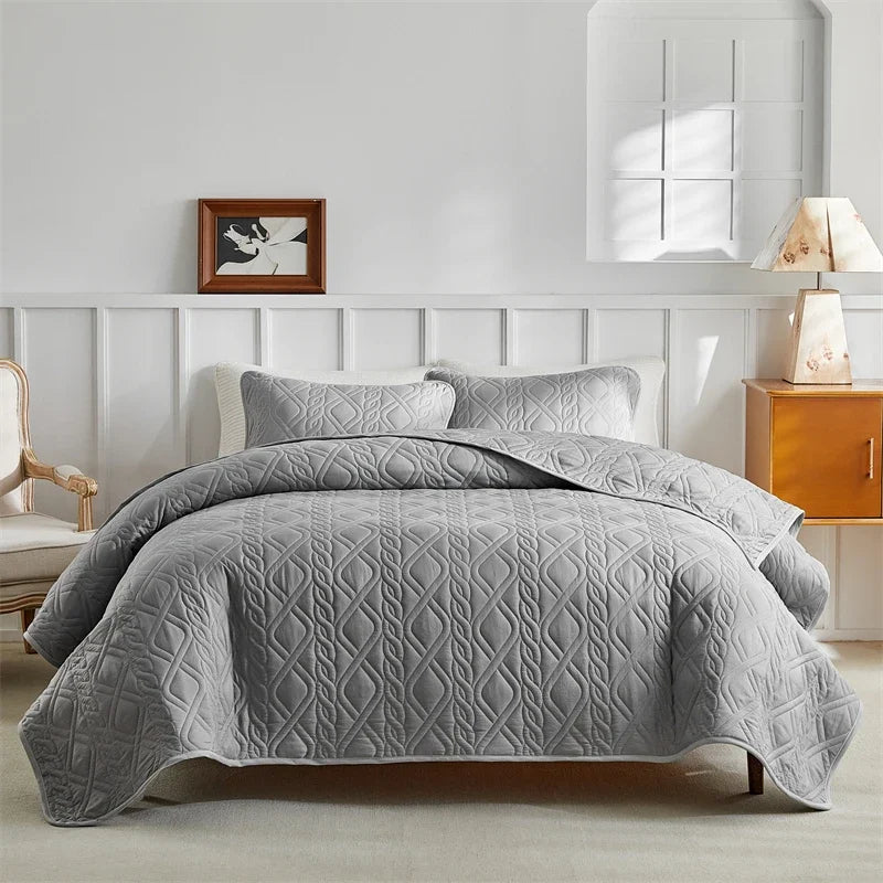 Soft Quilted Coverlet Set