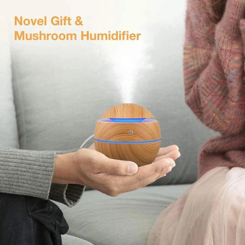 Ultrasonic Wood Aroma Humidifier