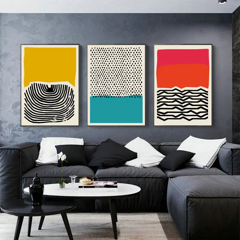 Multicolor Geometric Canvas Print