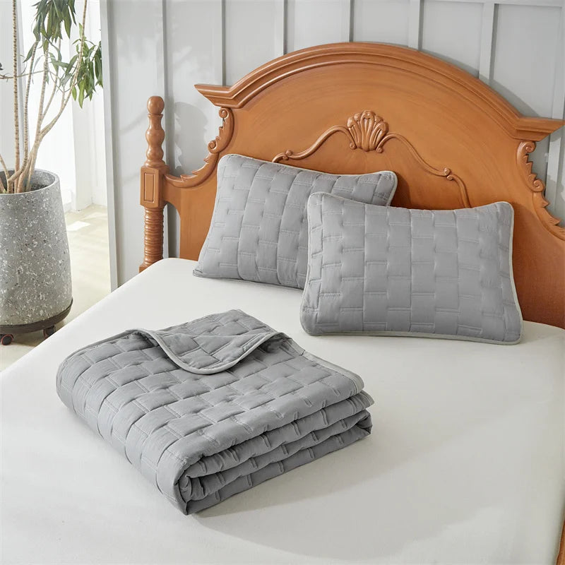 Soft Quilted Coverlet Set