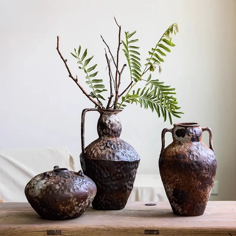 Wabi-Sabi Zen Ceramic Vase